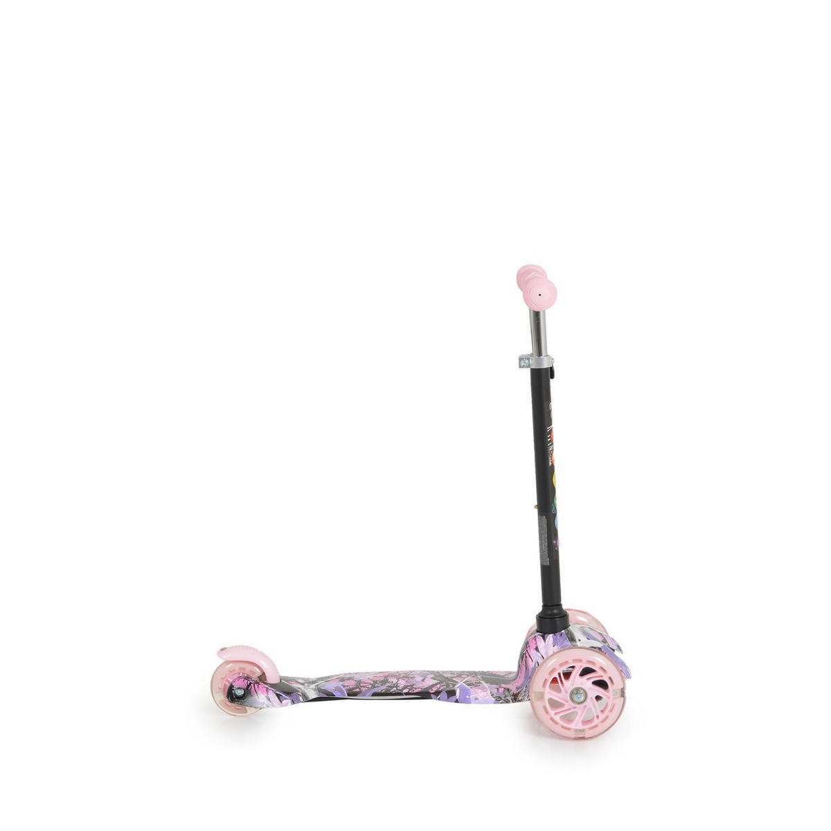KINDERROLLER Fidget rosa höhenverstellbar, PU-Räder, Wasserdruck, ABEC-7 - Rosa, Metall (54/23/72cm) - Moni