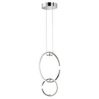 LED HÄNGELEUCHTE Ringe Silber Chrom - Silberfarben, Metall (35/21/230cm) - Wofi