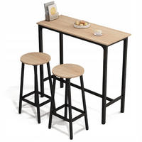 BAR-MÖBEL-SET, braun 100/90/40cm - Braun, Holzwerkstoff (100/90/40cm)