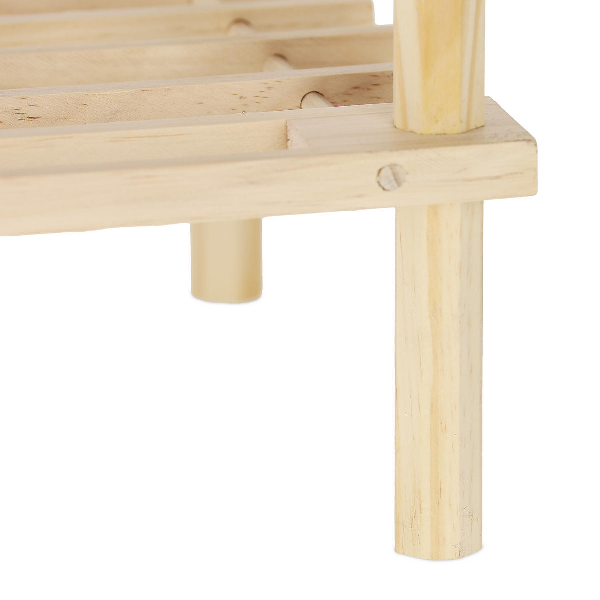 SCHUHREGAL - Hellbraun, Holz (63/29.5/26cm) - Relaxdays