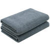 DUSCHTÜCHER, 2er-Set, 70x140 cm, 100% Baumwolle, Grau - Grau, Textil (70/140cm) - Zollner