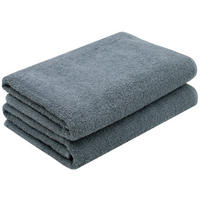 DUSCHTÜCHER, 2er-Set, 70x140 cm, 100% Baumwolle, Grau - Grau, Textil (70/140cm) - Zollner