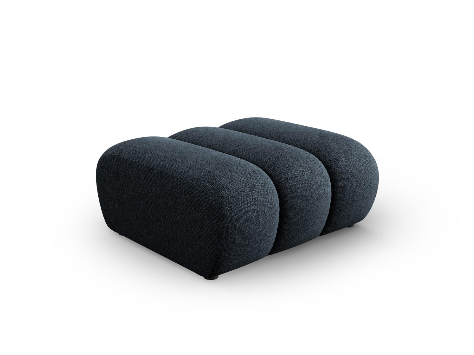 POUF Lupine aus Chenille-Stoff königsblau - Dunkelblau, Textil (95/43/92cm) - Micadoni