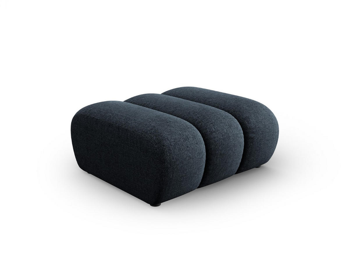 POUF Lupine aus Chenille-Stoff königsblau - Dunkelblau, Textil (95/43/92cm) - Micadoni