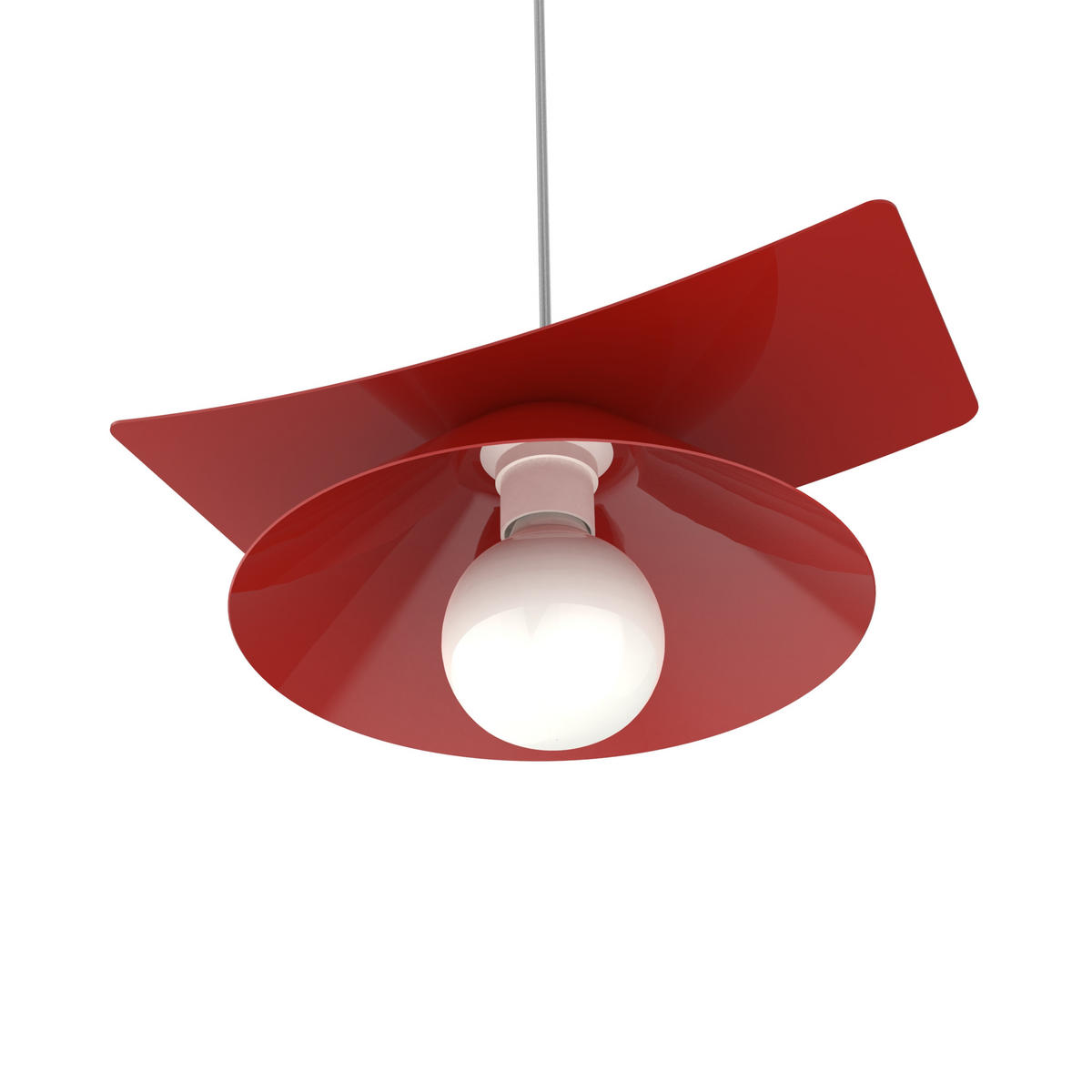 HÄNGELEUCHTE Miller D25 - Rot, Metall (25/34/10cm) - Lumicom
