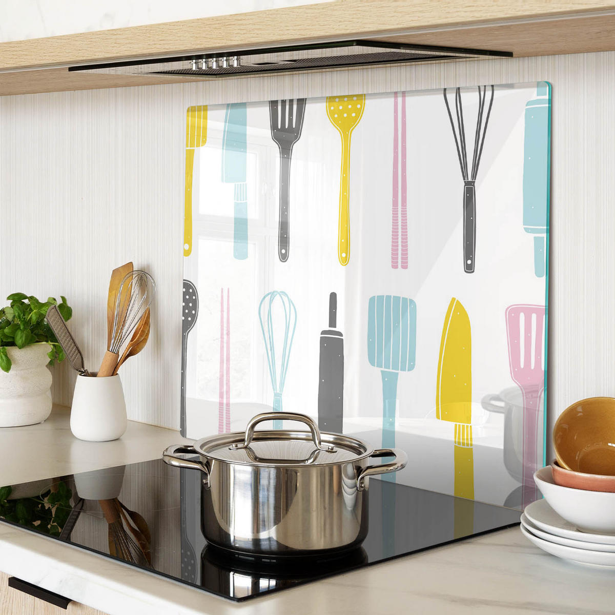 GLASPLATTE 60x52 cm Geschirr - Multicolor, Glas (60/0.4/52cm) - TULUP