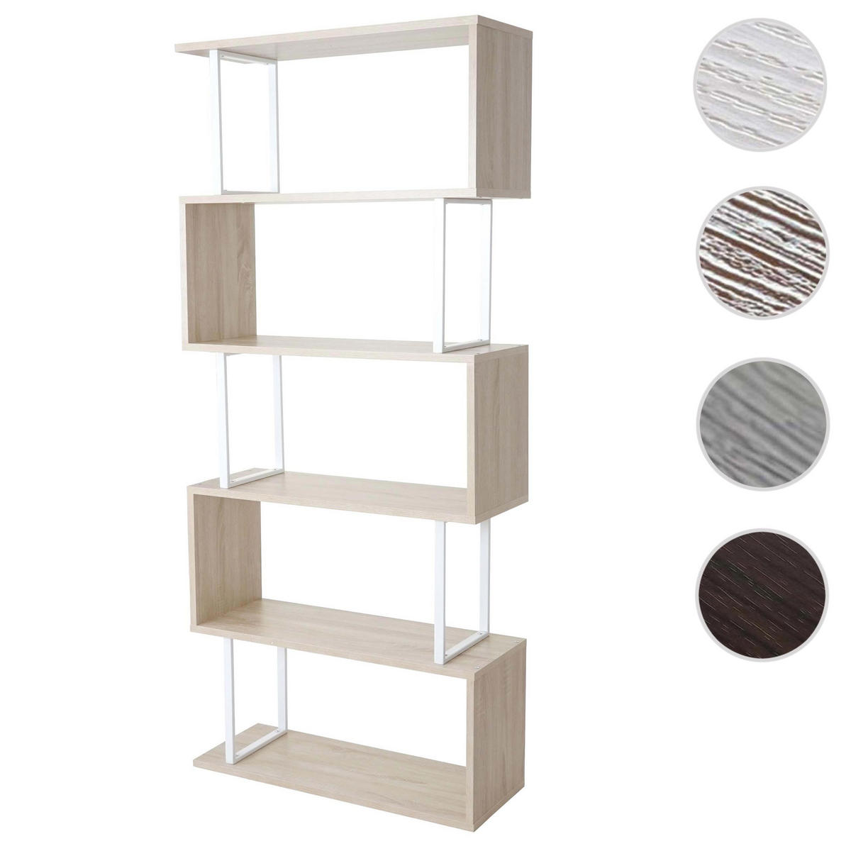 BÜCHERREGAL Eiche Dekor - Eichefarben, Holzwerkstoff (80/183/30cm) - MCW