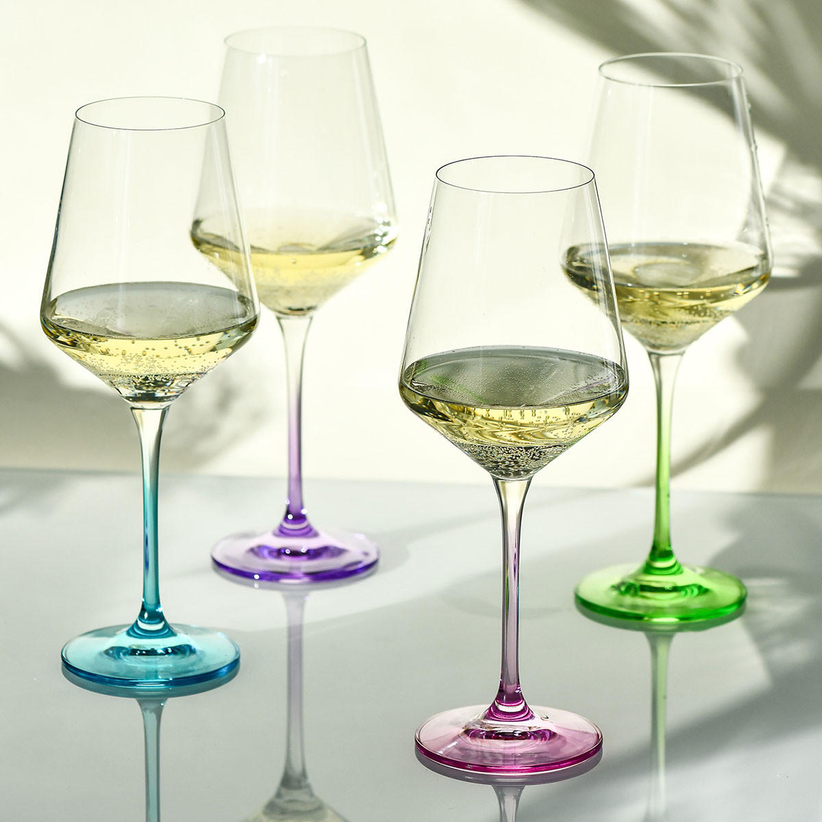 WEINGLÄSER 4er-Set 450 ML - Multicolor, Glas (0.39L) - Krosno Glass