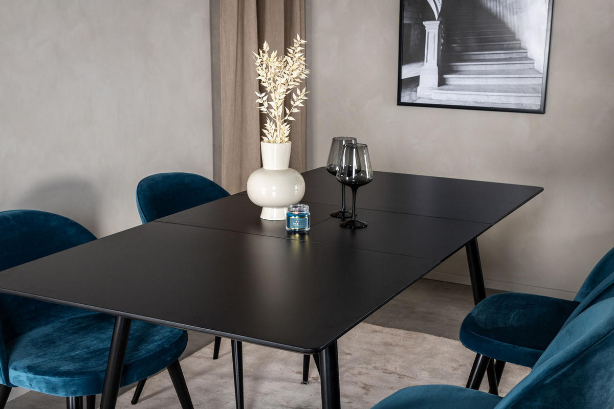 TISCHGRUPPE Blau - Blau, Holzwerkstoff (90/76/120cm) - ebuy24