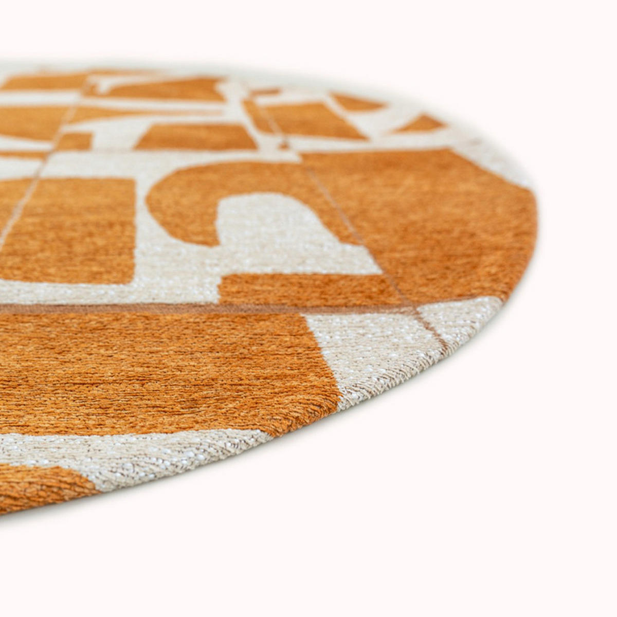 TEPPICH Curry Craft Papercut 140/140 cm - Gelb, Kunststoff/Textil (140/140cm) - Louis De Poortere