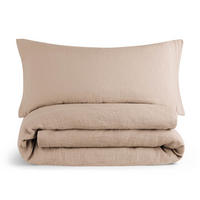 BETTWÄSCHE Musselin, 100% Baumwolle, 155/220 cm & 40/80 cm, Taupe - Taupe, Textil (155/220cm) - Blumtal