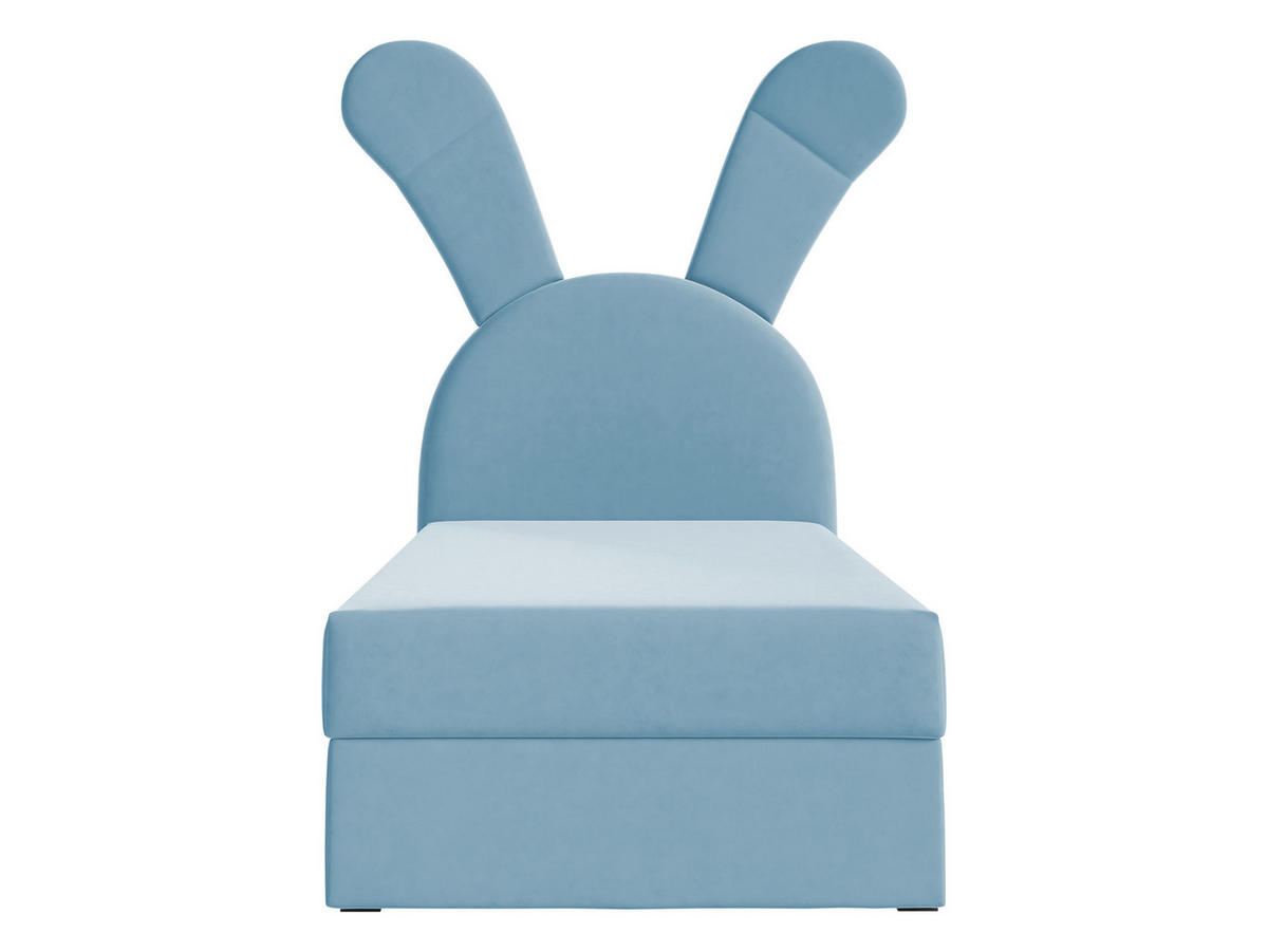 BOXBETT Bunny Light, Seite: Links - Blau/Schwarz, Holz/Textil (100/200cm) - MIRJAN24