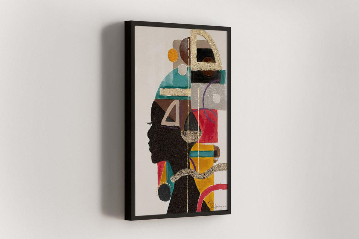 RUČNĚ MALOVANÝ AKRYLOVÝ OBRAZ BÉŽOVÝ, 50/75 CM - různobarevná/béžová, dřevo/textil (50/75cm) - KUNSTLOFT