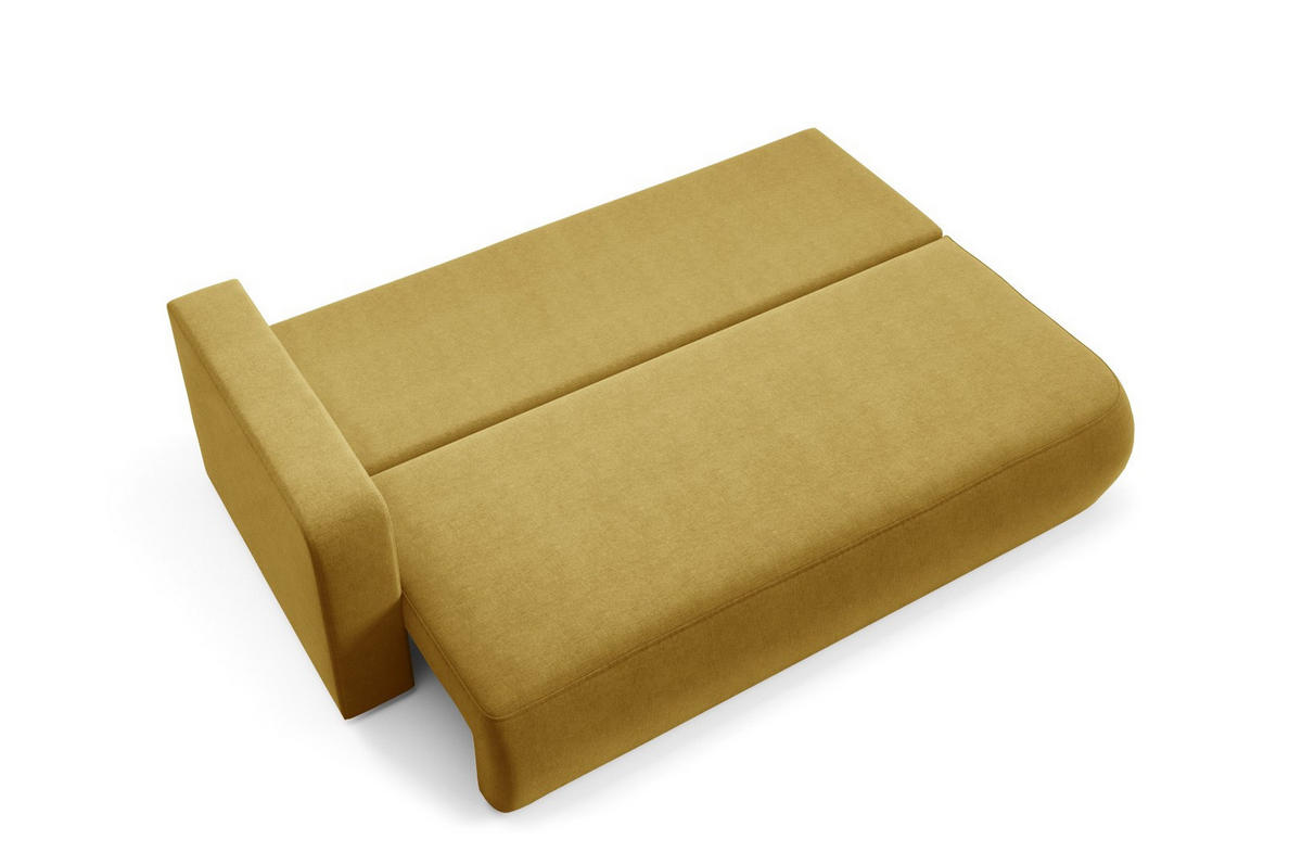 SCHLAFSOFA mit Bettkasten Gelb - Gelb/Schwarz, Holz/Holzwerkstoff (228/82/106cm) - Furnisell