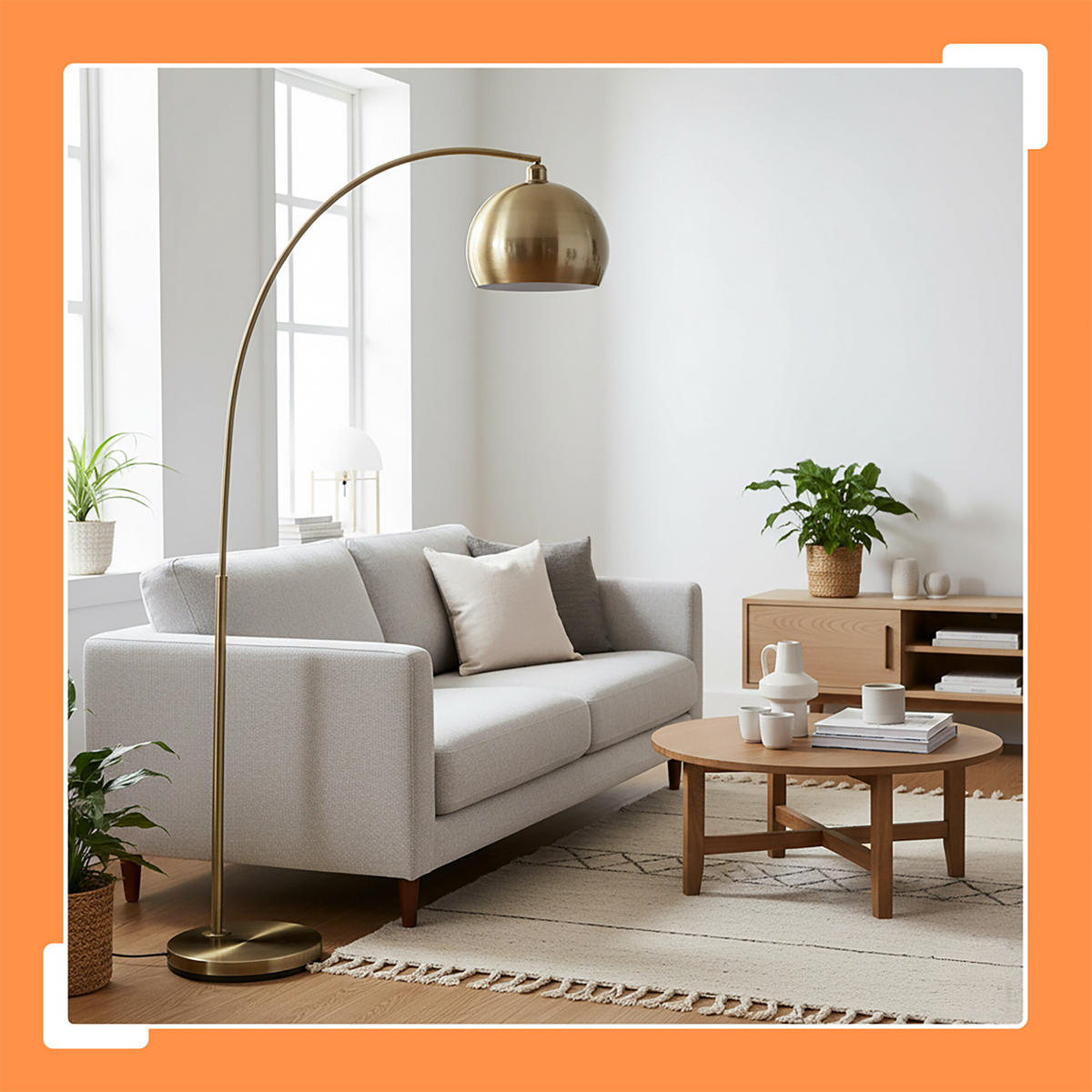 STEHLAMPE - Goldfarben, Metall (35/92/180cm) - Relaxdays