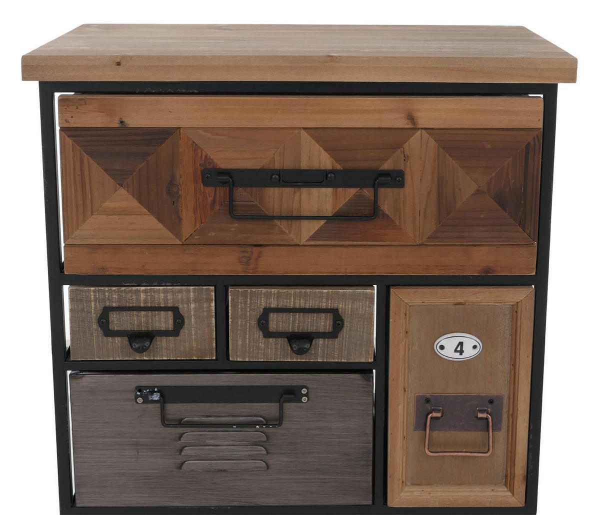 APOTHEKERKOMMODE Multicolor - Multicolor, Holz (53/84/31cm) - MCW