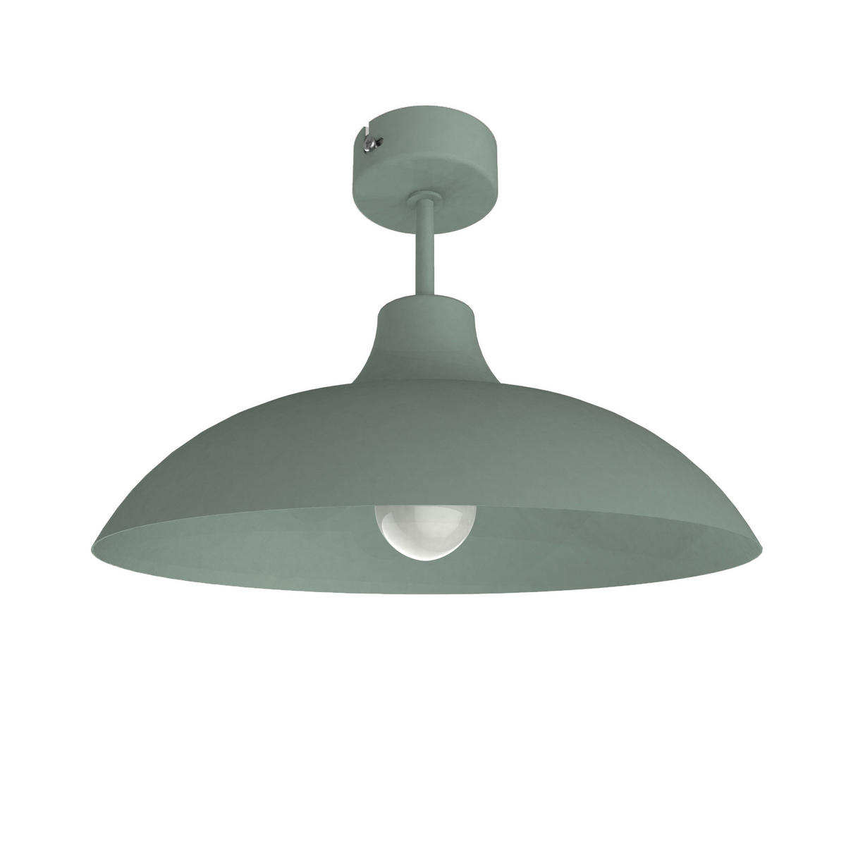 DECKENLEUCHTE - Grün, Metall (40/40/23cm) - Lumicom