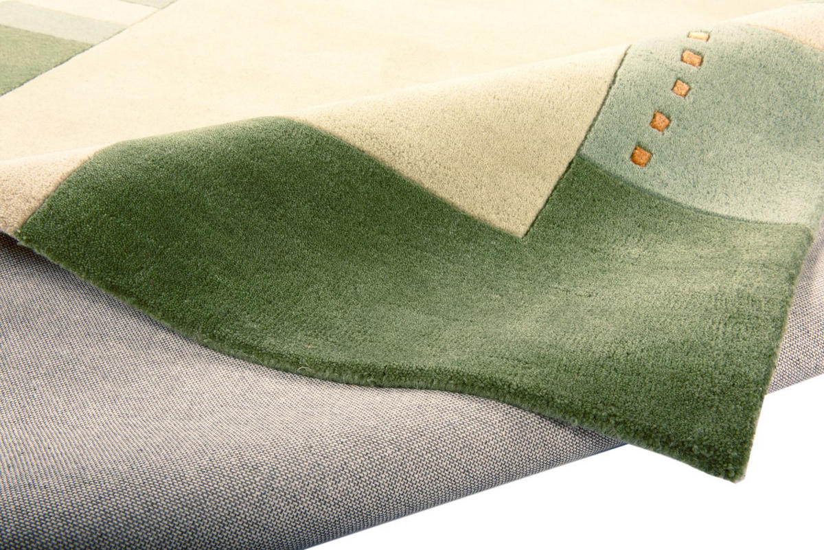 HANDTUFTTEPPICH Royal Ganges 90x160 cm - Grün, Textil (90/160cm) - THEKO