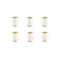 BECHER Oxygen 300ml - 6er-Set -Puderrosa - Pink, Keramik (0.3L) - Björn