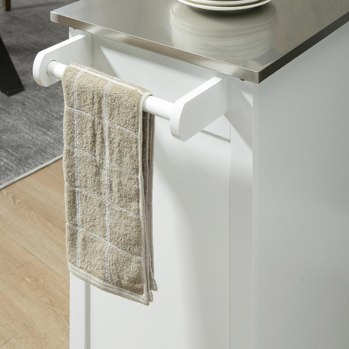 SERVIERWAGEN DE-17099 Weiß - Weiß, Holzwerkstoff (45/85/60cm) - ComfortXL