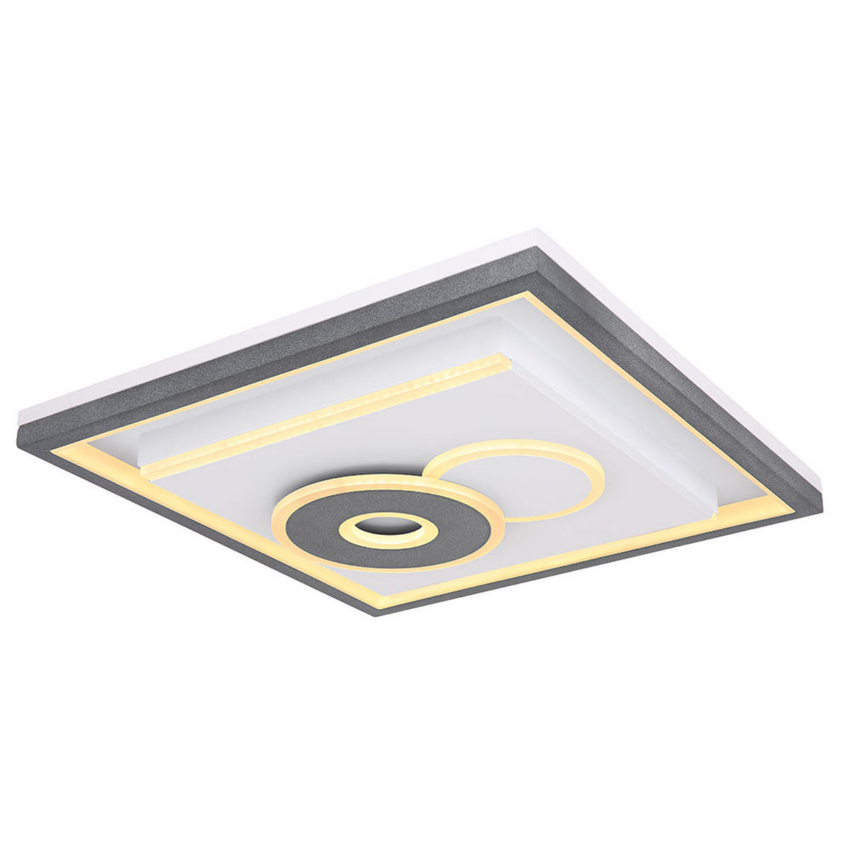 LED DECKENLEUCHTE SUNDI Weiß Metall - Weiß, Metall (54/54/10cm) - Globo Lighting