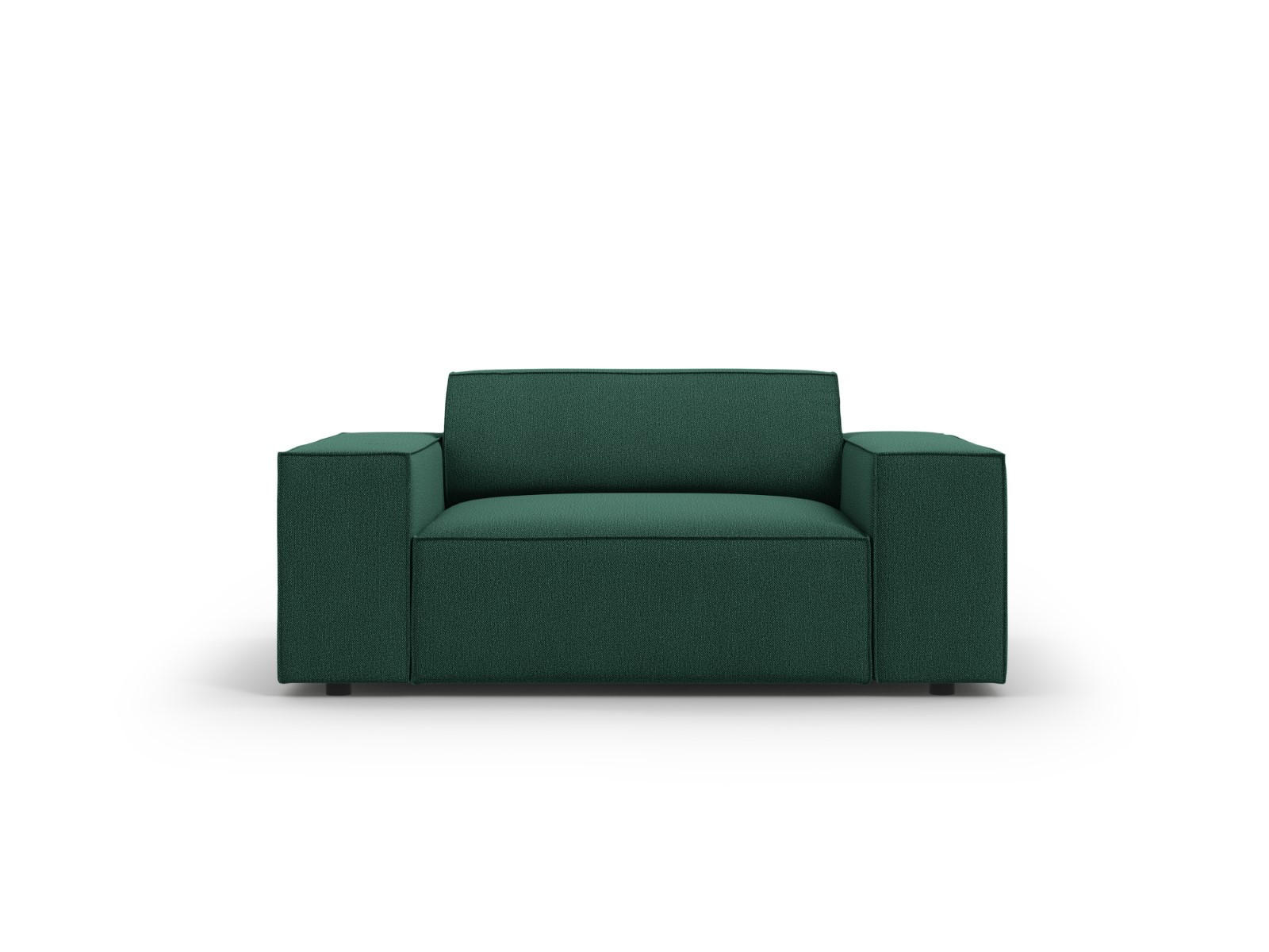 SESSEL Jodie aus strukturiertem Stoff grün - Grün, Textil (102/70/124cm) - Micadoni