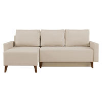 ECKSCHLAFSOFA Oviedo - Naturfarben, Holz/Kunststoff (225/140cm) - MIRJAN24