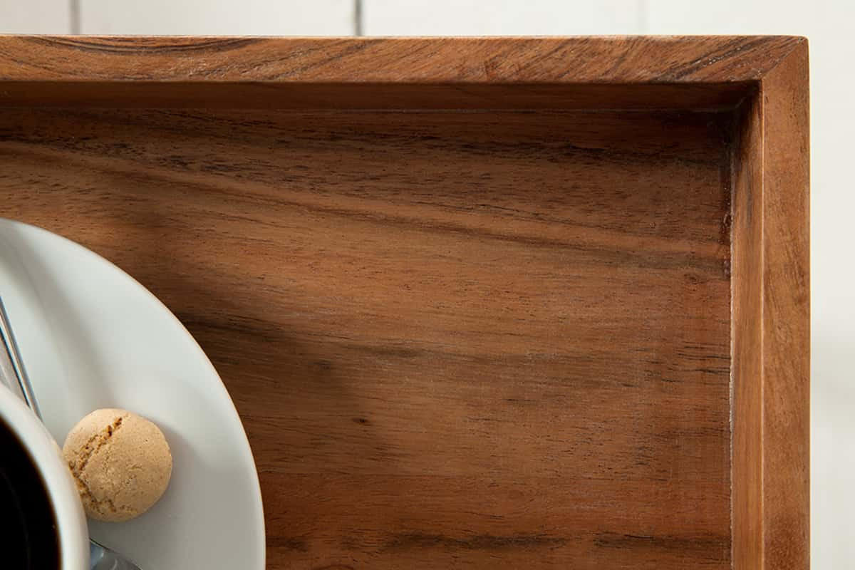 TABLETT CIANO Akazie Natur 40cm - Braun, Holz (40/6/40cm) - riess-ambiente