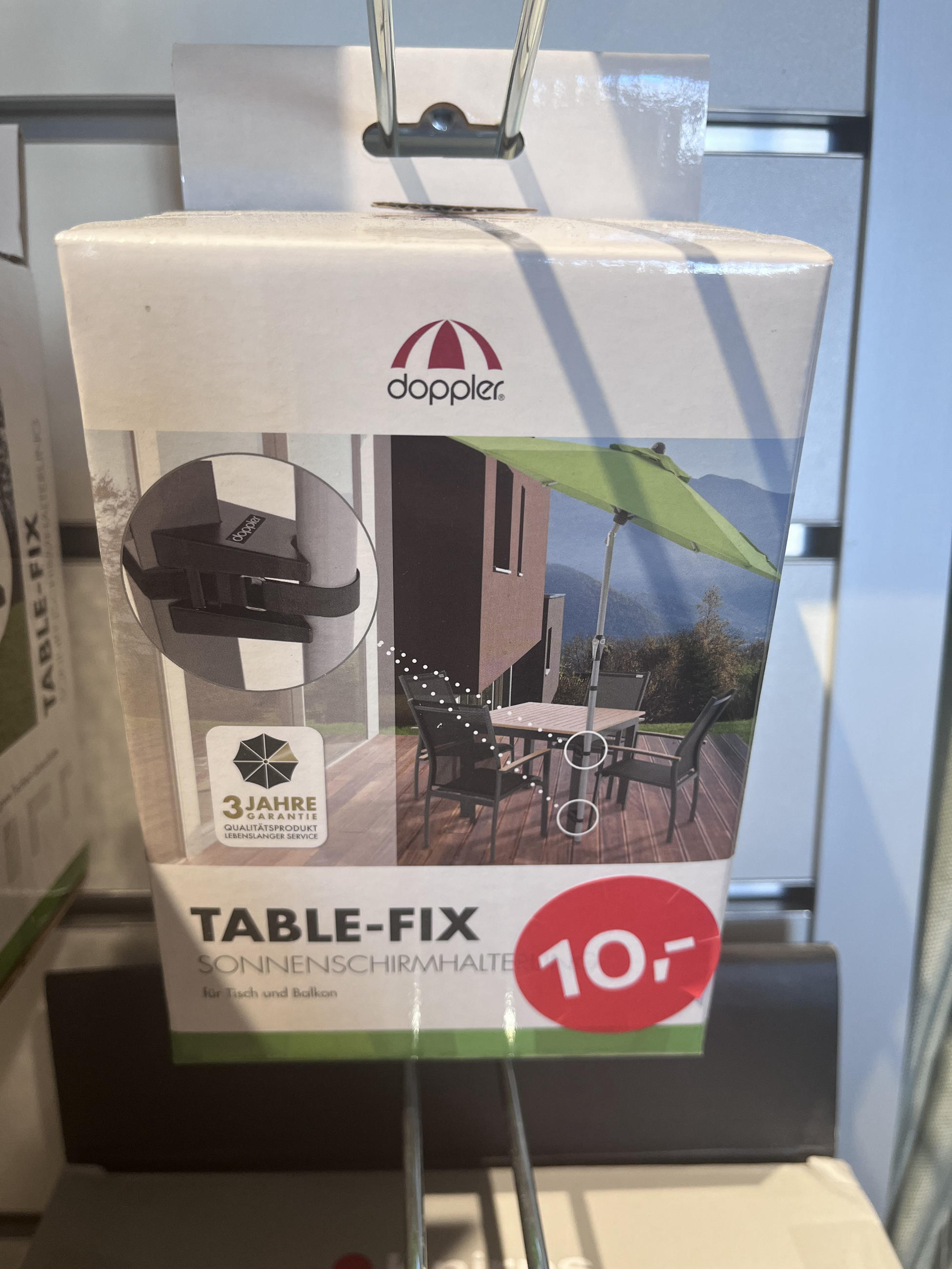 SONNENSCHIRM TISCHKLAMMER - Doppler