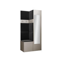 GARDEROBEN-SET Orion XXV - Kaschmir/Anthrazit, Holzwerkstoff/Kunststoff (82/186/46cm) - MIRJAN24