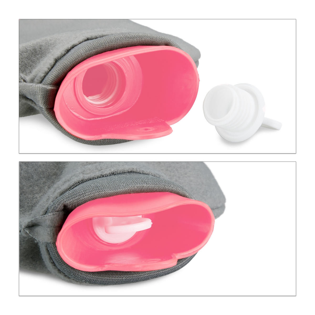 WÄRMFLASCHE - Multicolor, Kunststoff/Textil (18/33.5/4cm) - Relaxdays