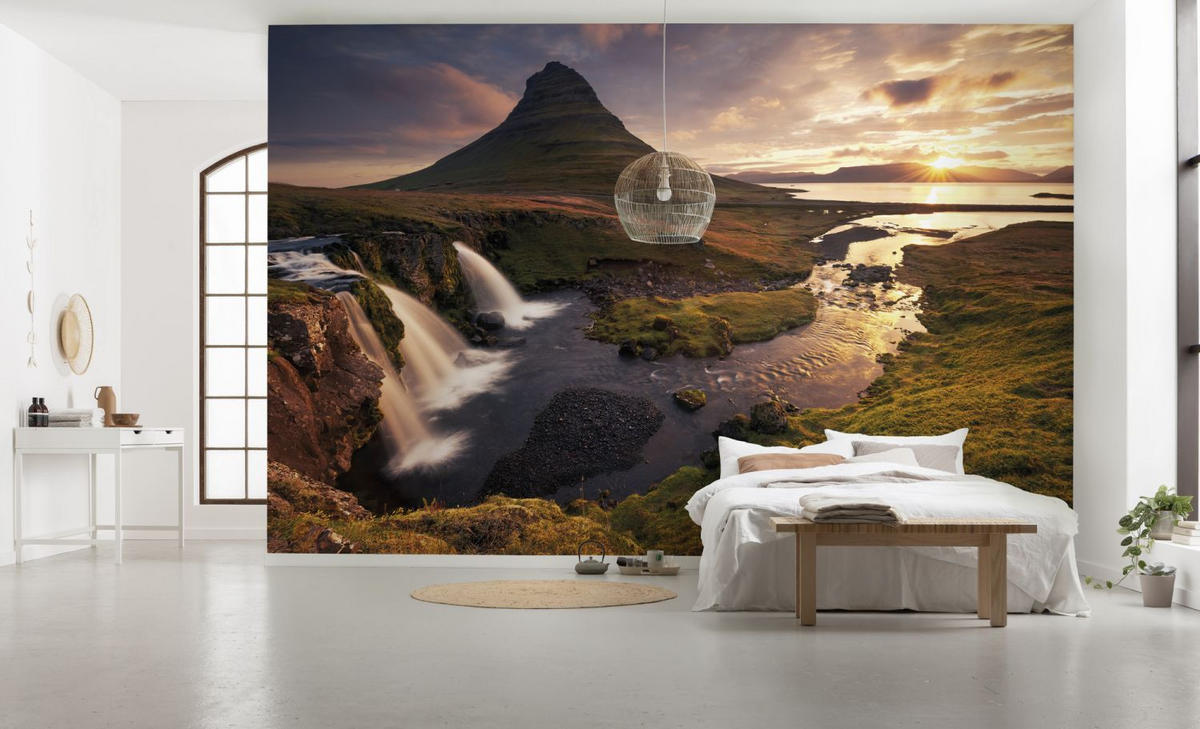 FOTOTAPETE Island-Landschaft 400 x 250 cm - Beige, Papier (400/250cm) - Sanders & Sanders