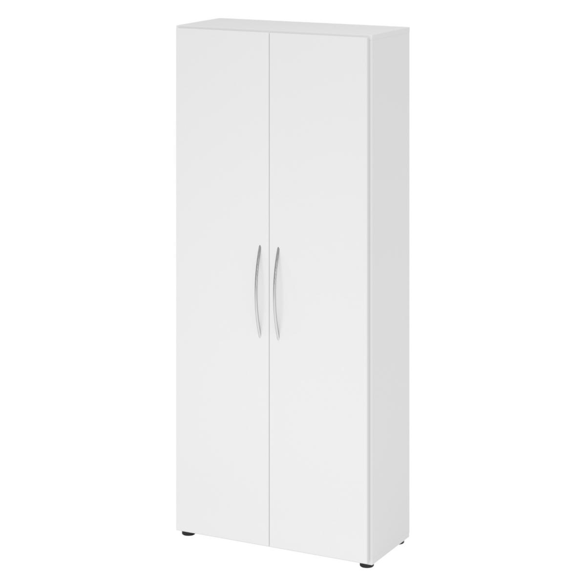 AKTENSCHRANK - 5 Ordnerhöhen 35/80/188 cm in Weiß - Weiß, Holzwerkstoff (80/188/35cm) - bümö