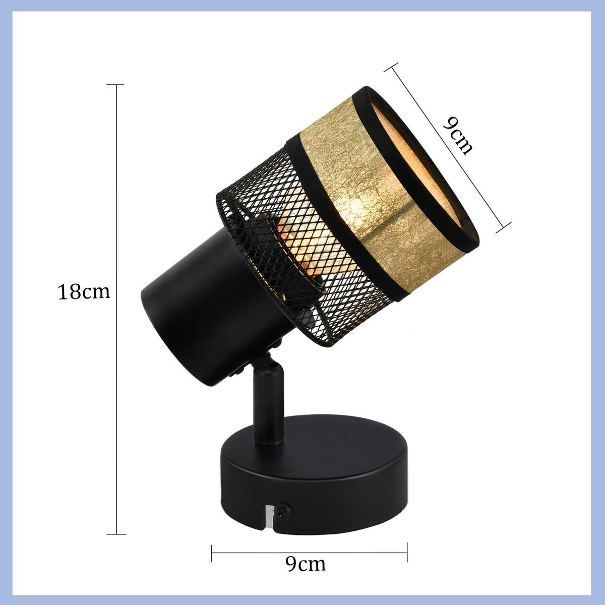 DECKENLEUCHTE Rhythmus 1flammig 9/15/18 cm - Schwarz, Metall (9/15/18cm) - Nettlife