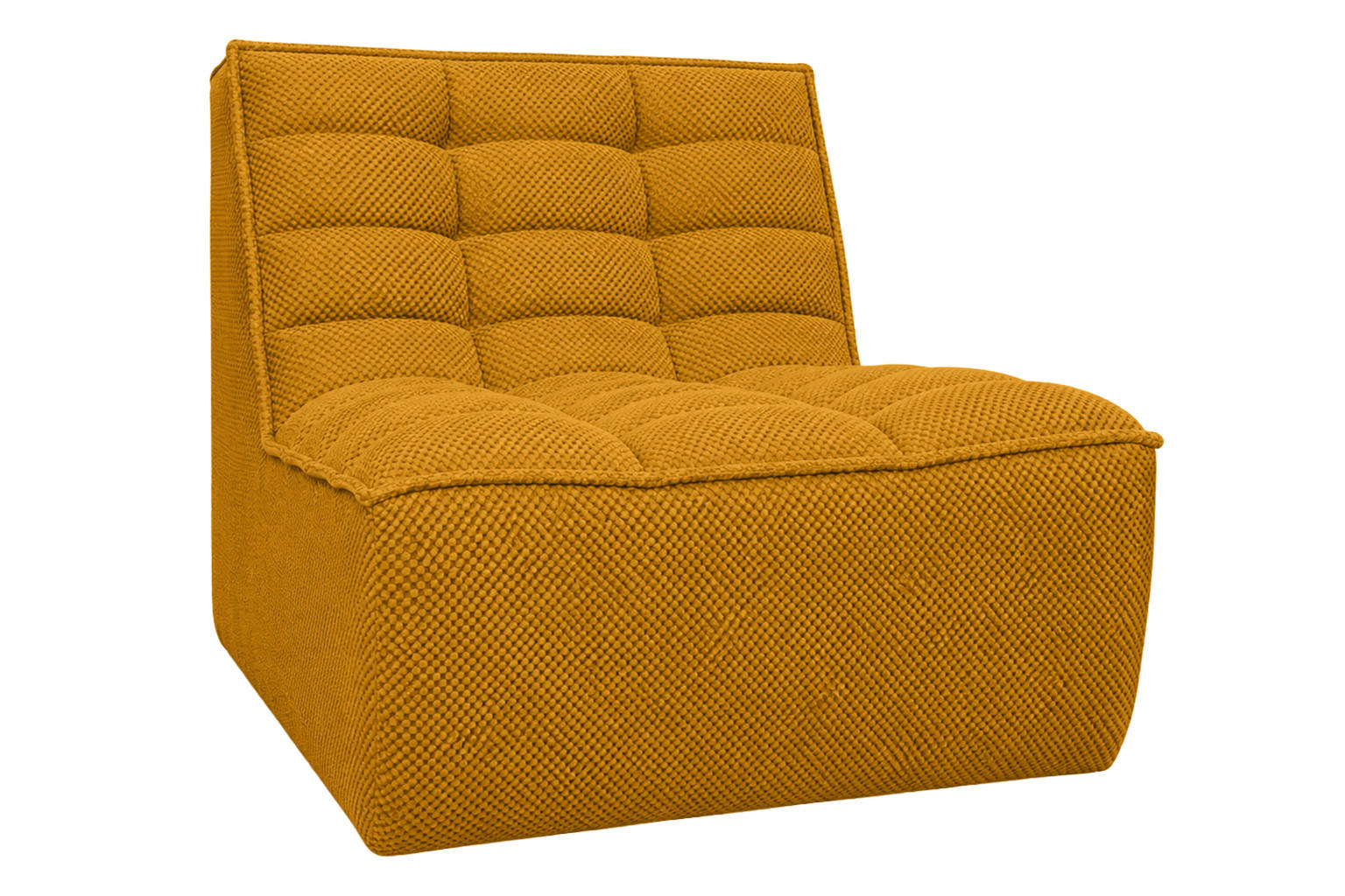 KŘESLO, lounge křeslo, plyšová tkanina Pop, Hořčicová, LAZY - žlutá, dřevo (80/76/93cm) - Kaiser Möbel