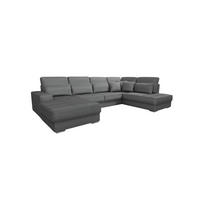 WOHNLANDSCHAFT Nevio In Scala - Grau, Holzwerkstoff/Textil (401/88/226cm) - Fun Möbel