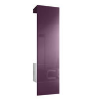 GARDEROBE Carlton Paneel in Brombeer Hochglanz - Brombeere, Holzwerkstoff (52/193/35cm) - Vladon