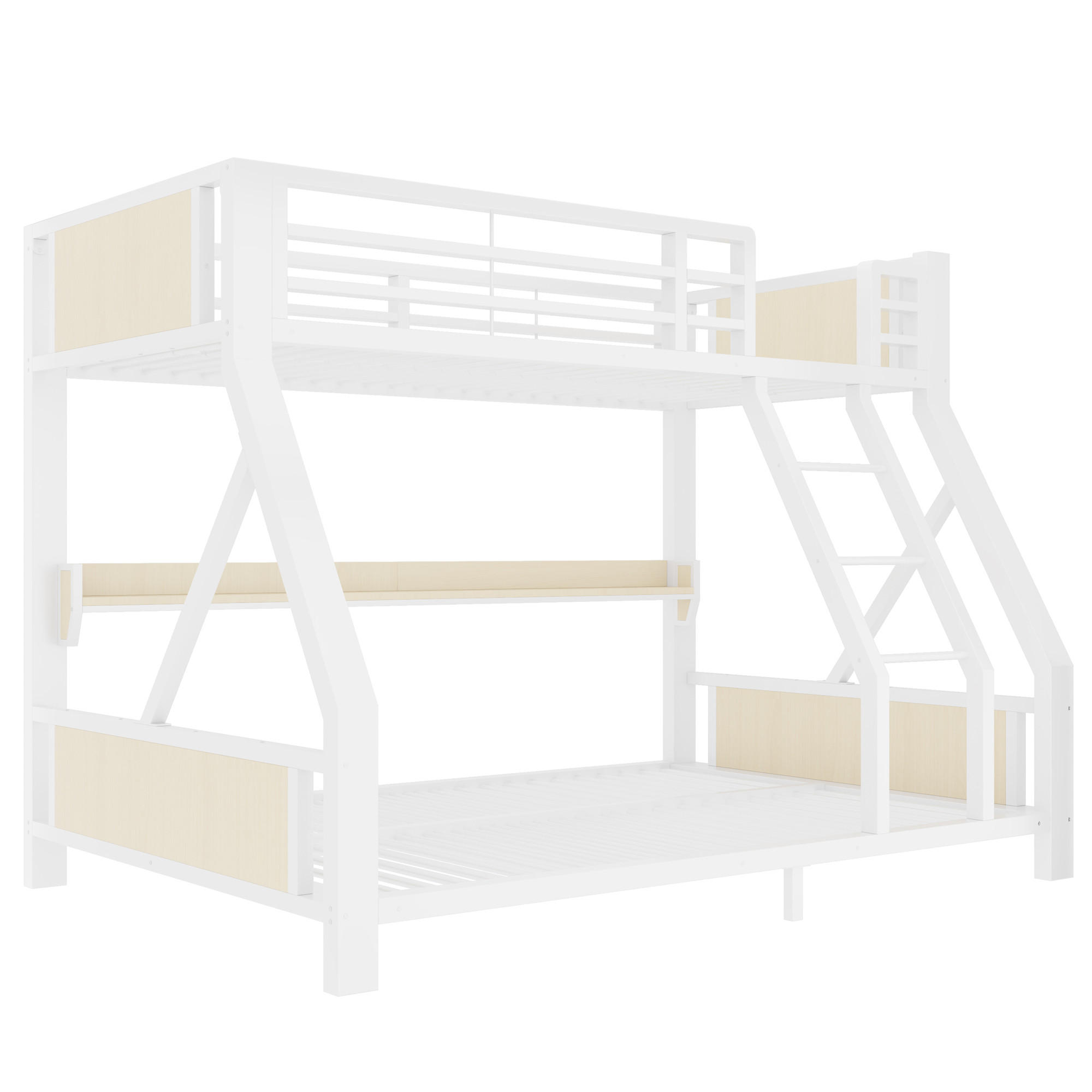 ComfortXL Etagenbett Weiß 140x200 cm