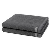 DUSCHTUCH Smart 2er-Set - Dunkelgrau, Textil (50/100cm) - Ross