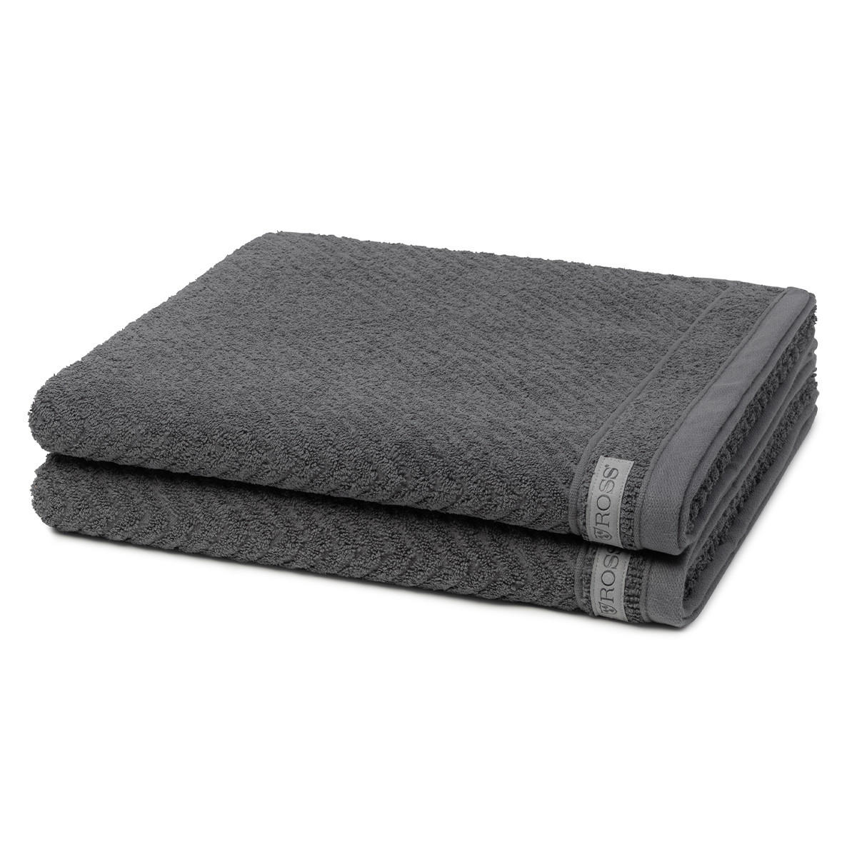 DUSCHTUCH Smart 2er-Set - Dunkelgrau, Textil (50/100cm) - Ross