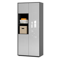AKTENSCHRANK Amira T20 Weiß Hochglanz 180/80/40 cm - Weiß Hochglanz, Holzwerkstoff (80/180/40cm) - SIMPLYFURN