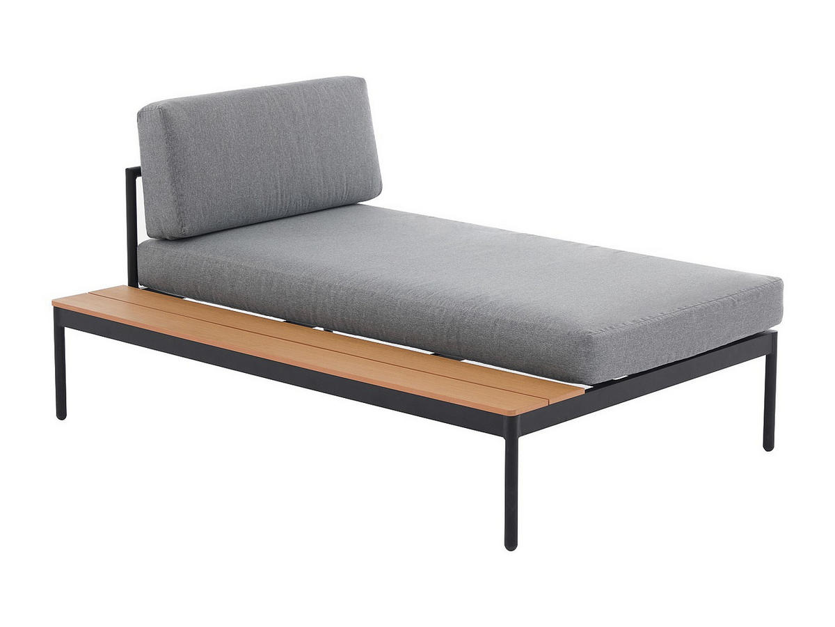 GARTENSITZGRUPPE im Set - 3 -Sitzer - Aluminium - naturfarben hell - GUIOMAR - Naturfarben, Metall - Vente-Unique