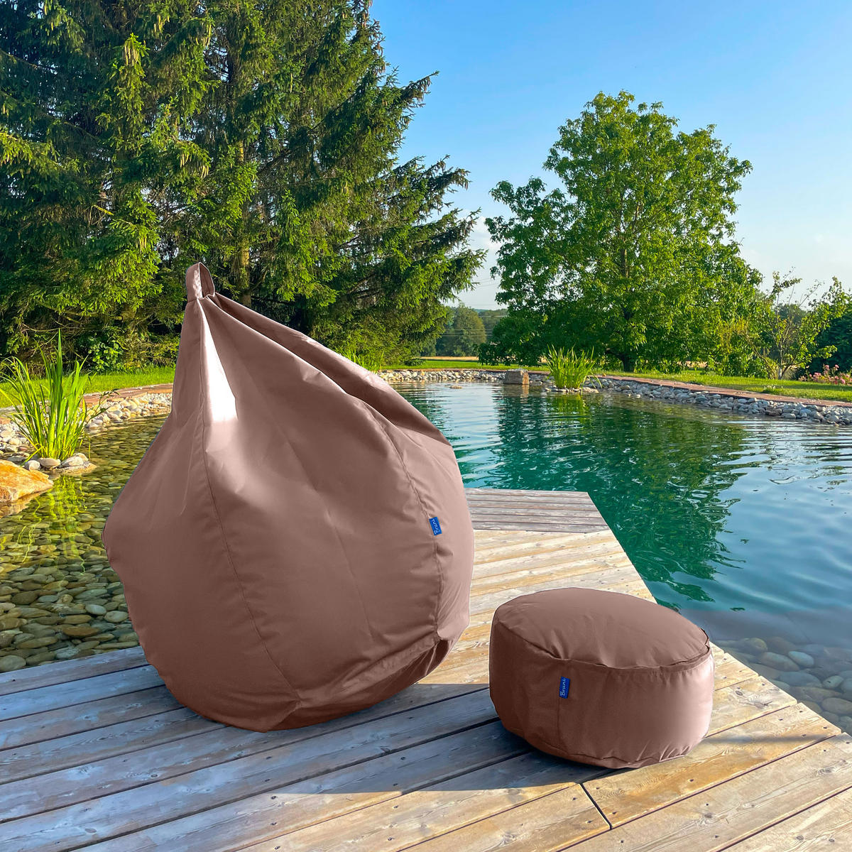 SITZSACK Classico S hellbraun, Indoor- und Outdoor Bean Bag - Hellbraun, Kunststoff/Textil (70/60/70cm) - Bruni