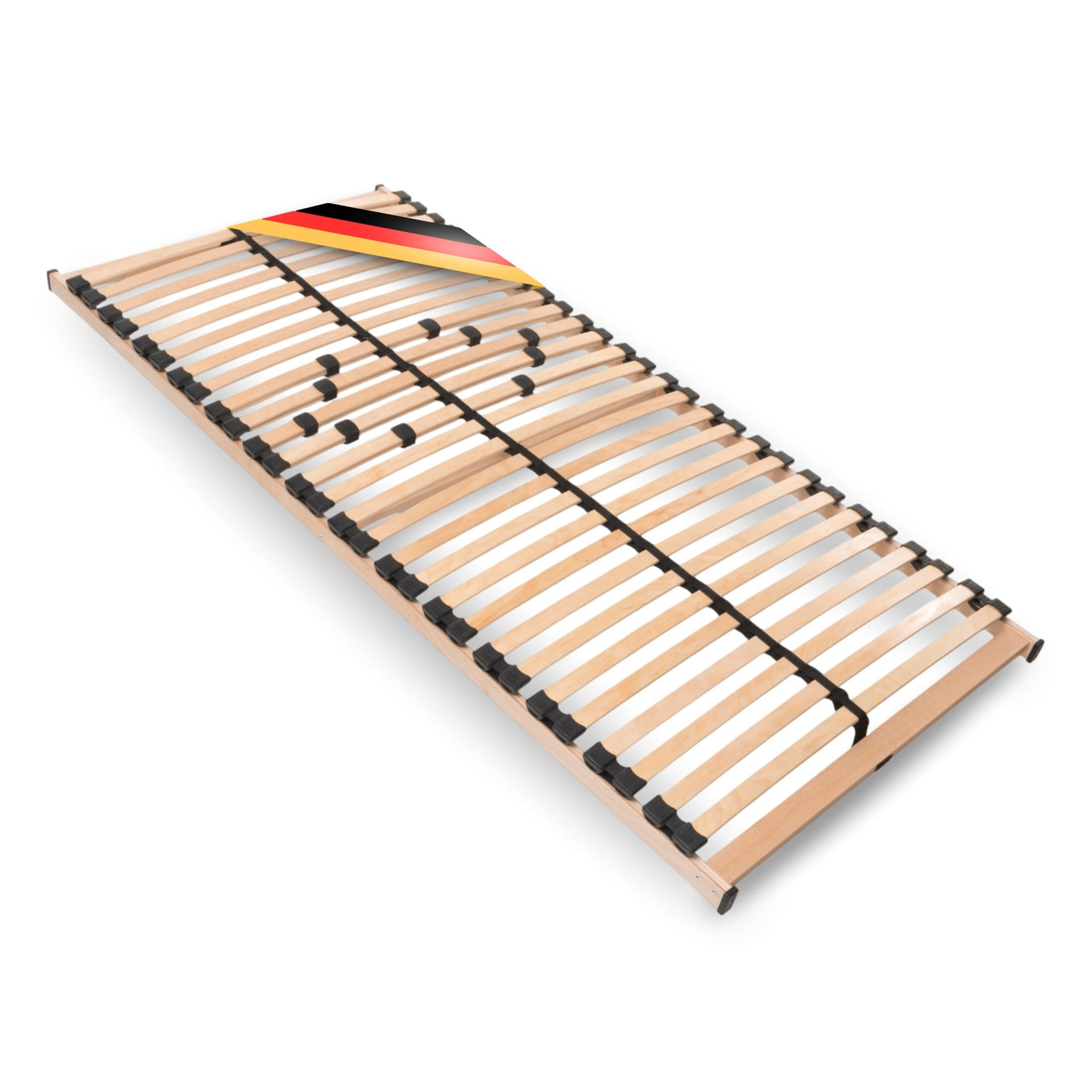 LATTENROST Lattenrost MAX1 NV zur Selbstmontage, mit 28 Leisten, mit durchgehenden Holmen,TÜV SÜD GS geprüft - Weiß, Holz (100/220cm) - Betten-ABC