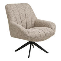 SESSEL, Dora, Grau, Stoff, 84 x 81 x 93 cm - Grau, Textil/Metall (84/93/81cm) - ebuy24
