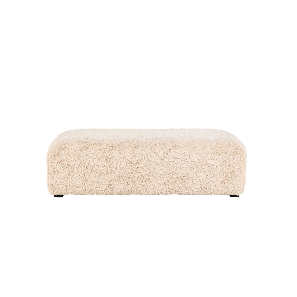 POUF, Frankie, Beige, Stoff, 100 x 100 x 30 cm - Beige, Textil (100/30/100cm) - ebuy24