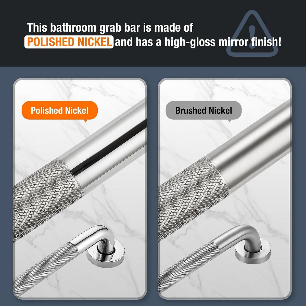 HALTEGRIFF – Silber – Edelstahl 304 – 30 cm – 2er-Pack - Silberfarben, Metall (31/4/14.5cm)