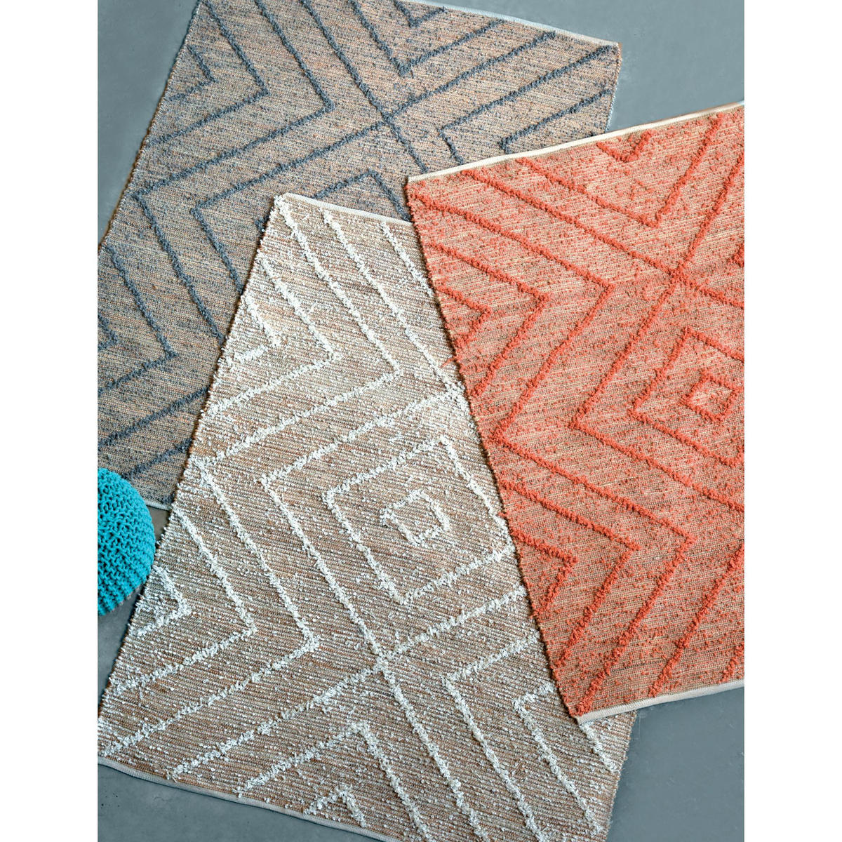 TEPPICH Worgan grau 120 x 180 cm - Grau, Textil (120/180cm) - The Rug Republic