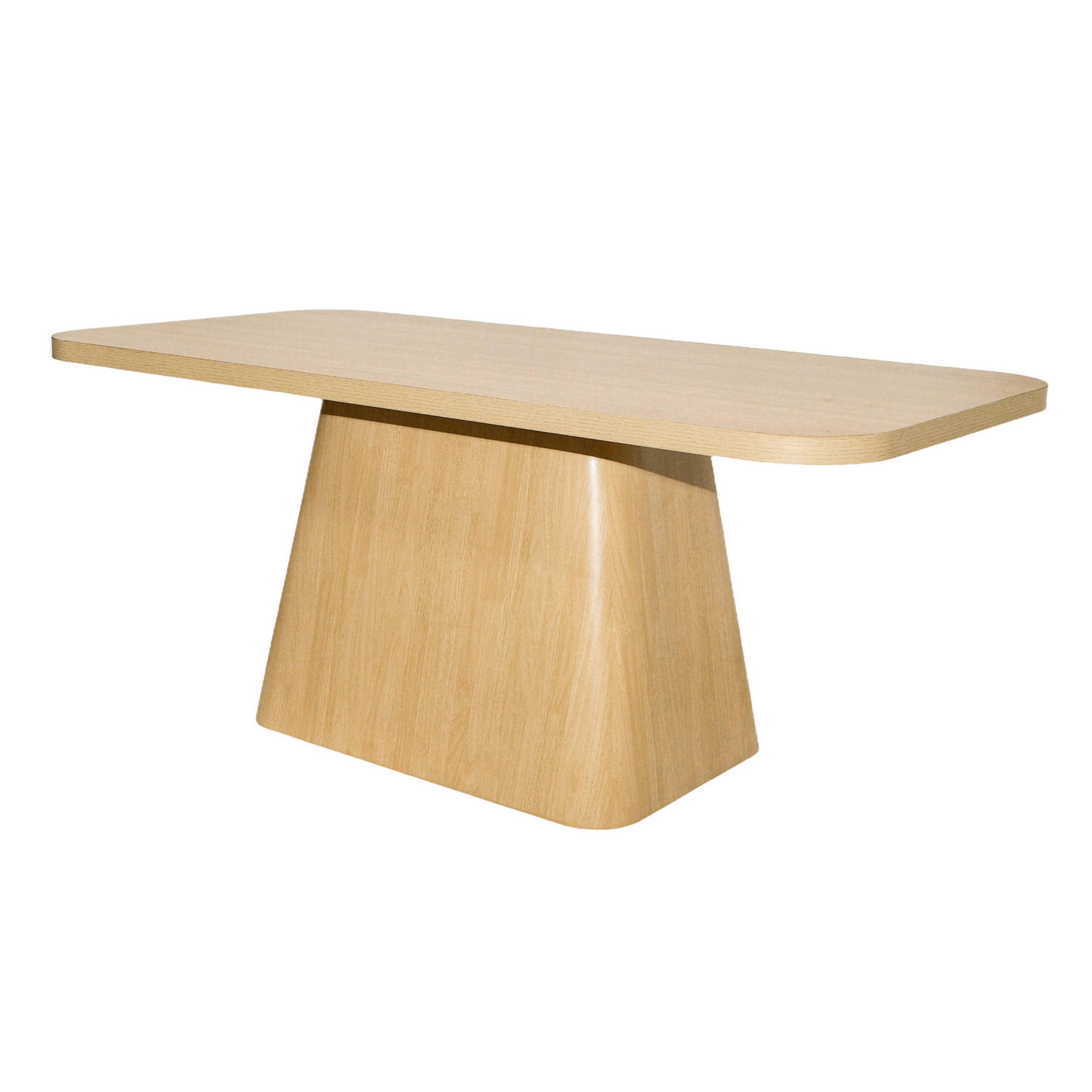 ESSTISCH, helles Holzeffekt - Beige, Holz (180/90/75cm) - Oviala