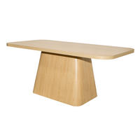 ESSTISCH, helles Holzeffekt - Beige, Holz (180/90/75cm) - Oviala